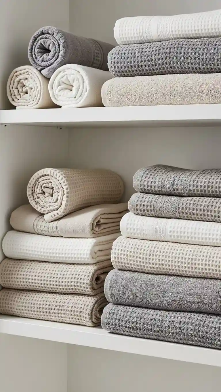 Layered Towels with Texture