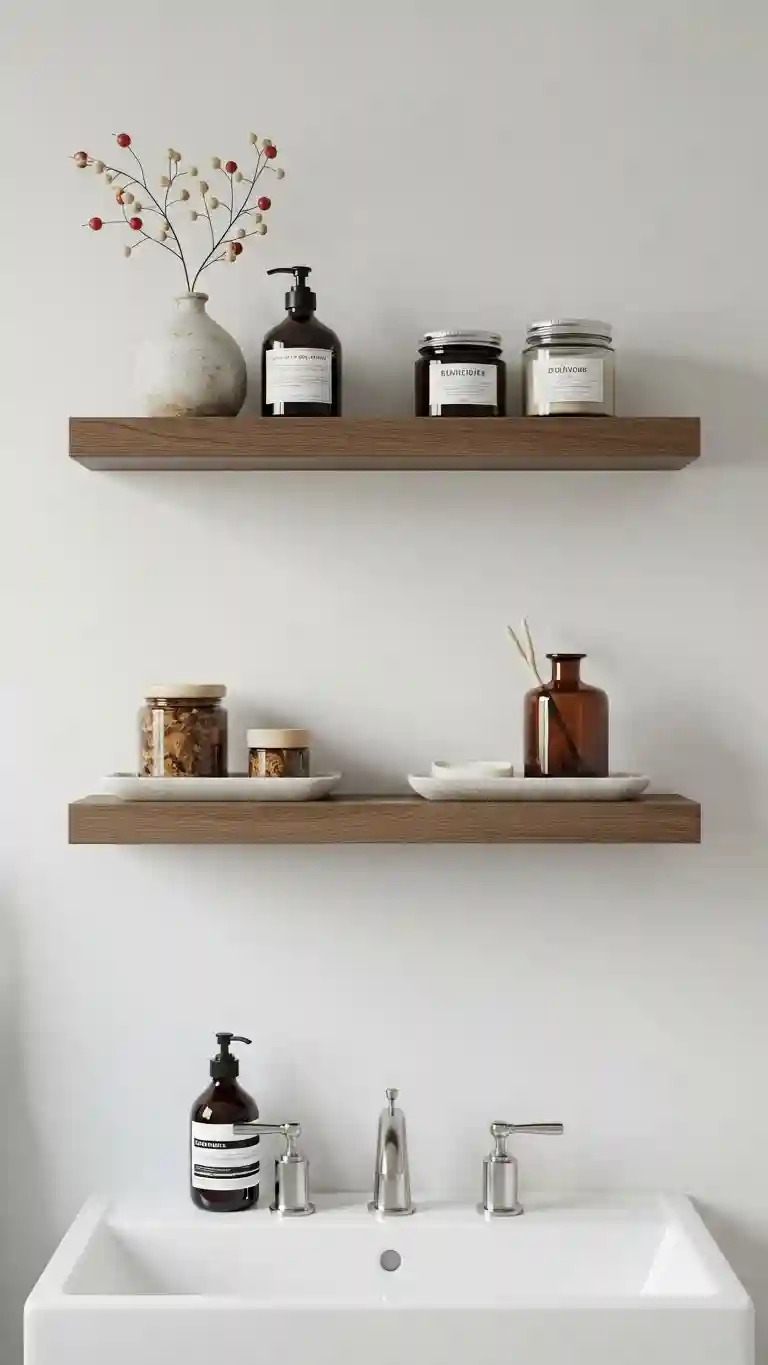 Minimalist Floating Shelf Styling