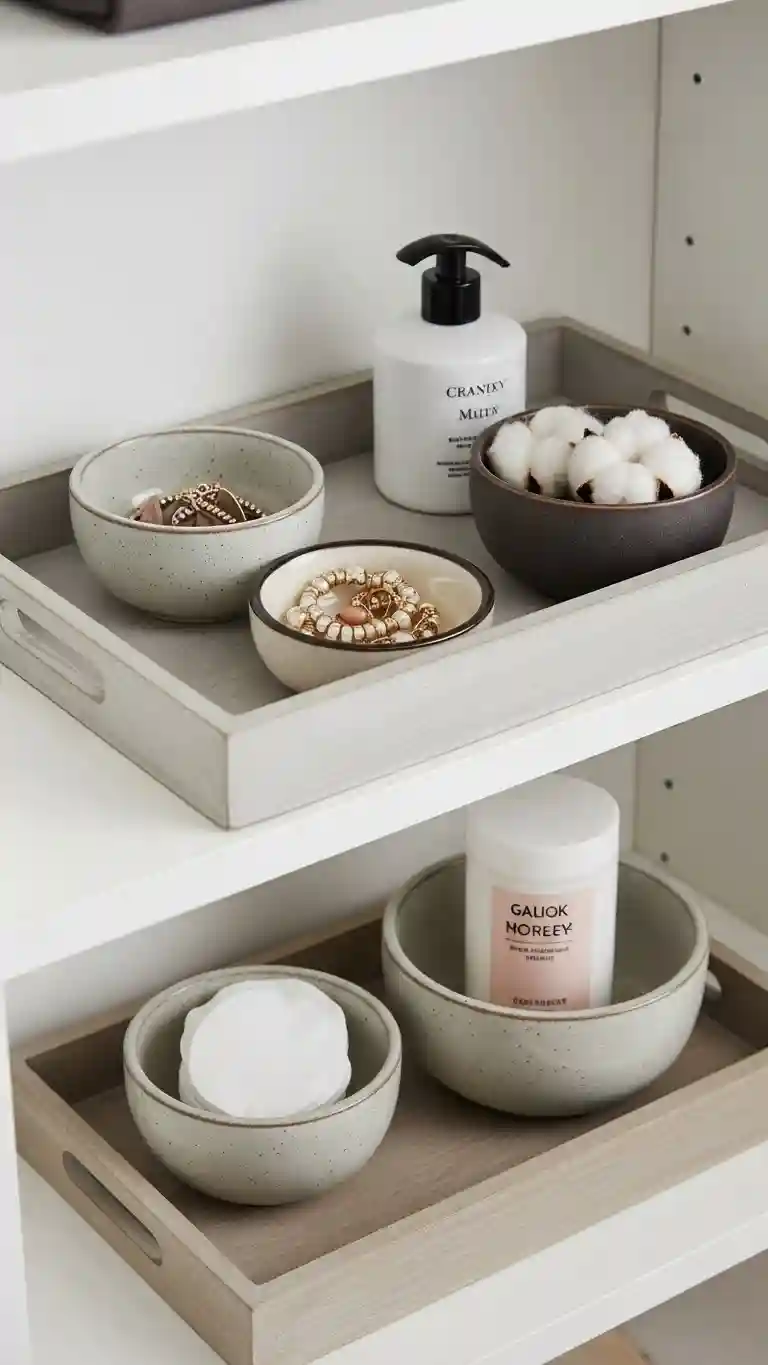 Layered Decorative Trays and Bowls