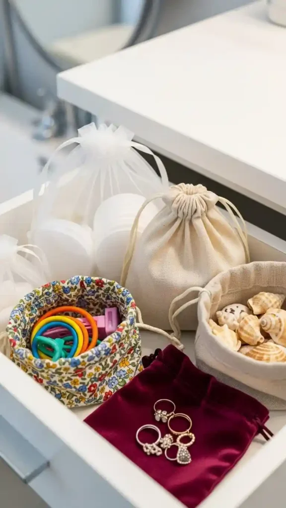 Add Drawstring Bags for Small Loose Items