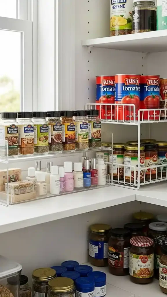 Use Shelf Risers to Expand Vertical Capacity