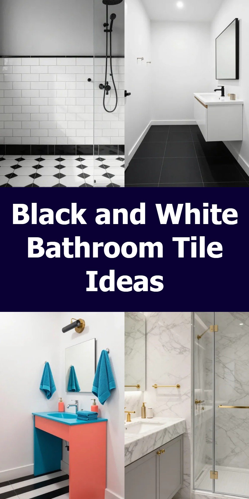 Black-and-White-Bathroom-Tile-Ideas Black-and-White-Bathroom-Tile-Ideas