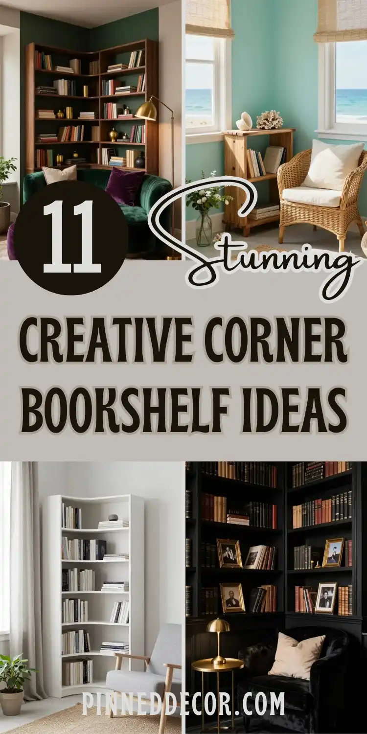 Creative Corner Bookshelf Ideas