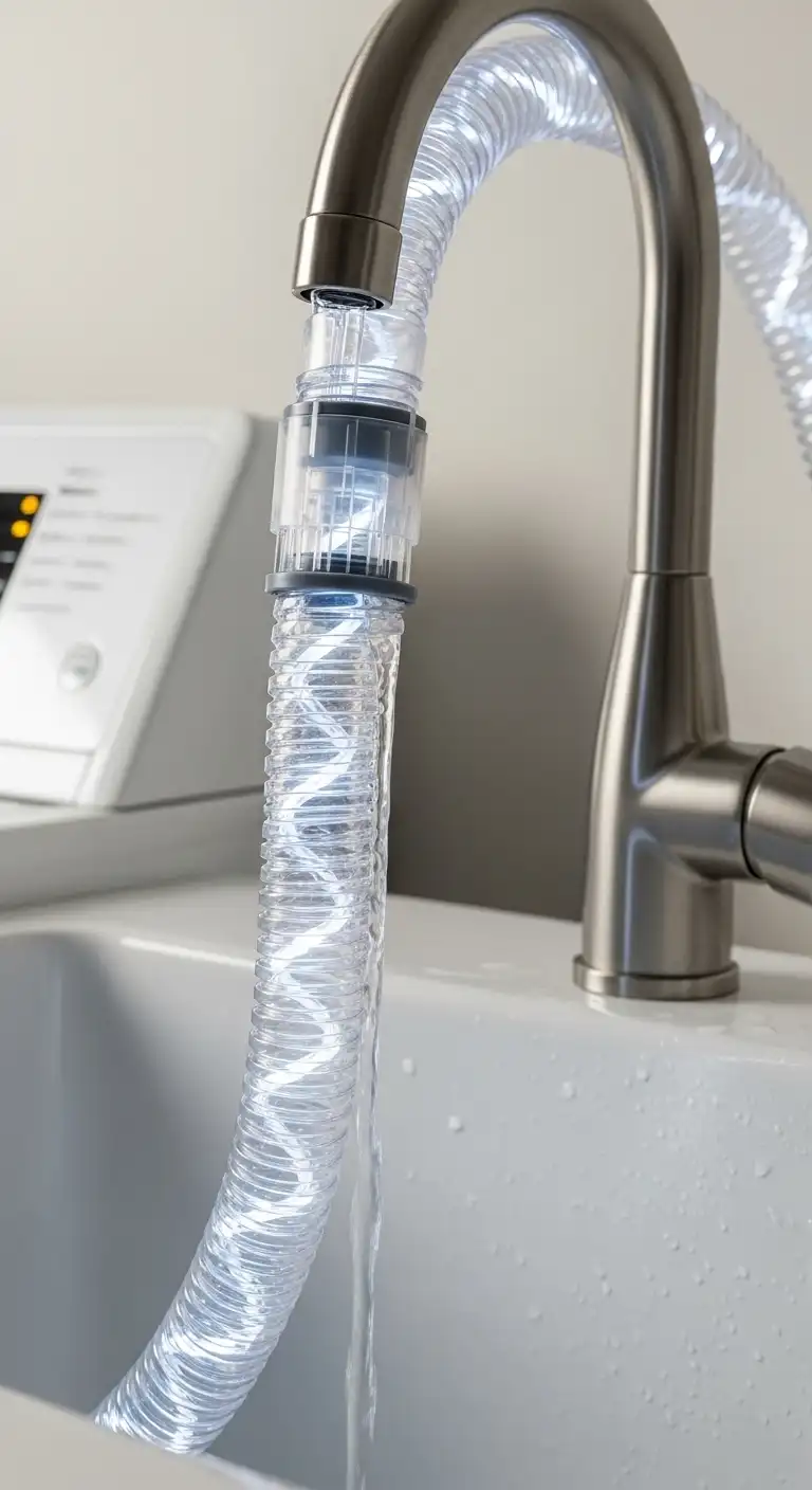 Hide the hoses without losing function or flow