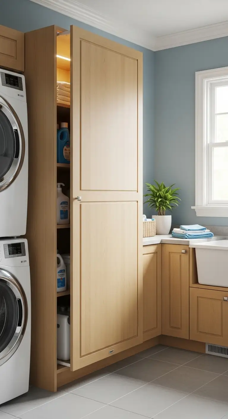 Framed cabinet with a removable panel