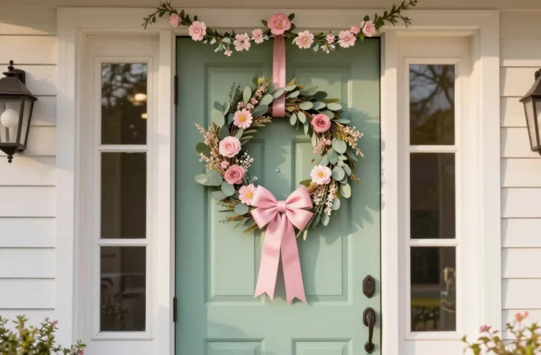 How to Create Spring Front Door Decor That Pops