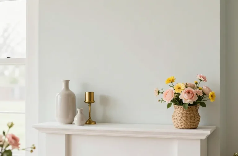 How to Decorate Your Fireplace Mantle for Spring with Fresh, Easy Swaps