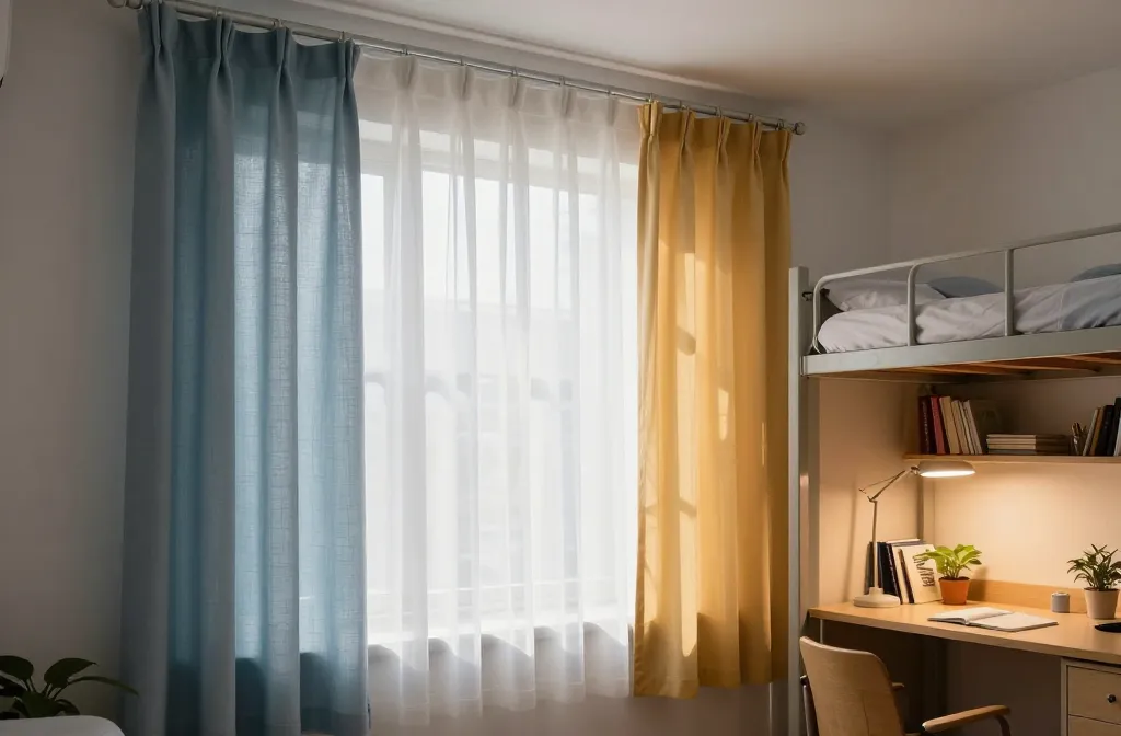 How to Hang Curtains in a Dorm Room Made Easy 1 How to Hang Curtains in a Dorm Room Made Easy