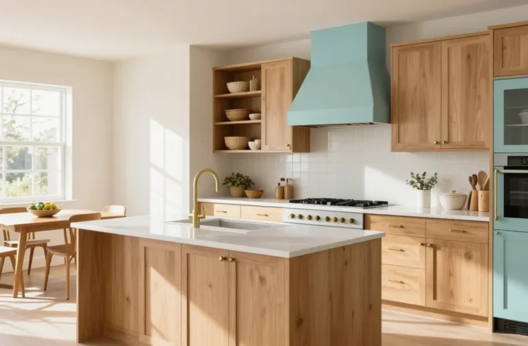 17 Kitchens with Light Wood Cabinets That Wow