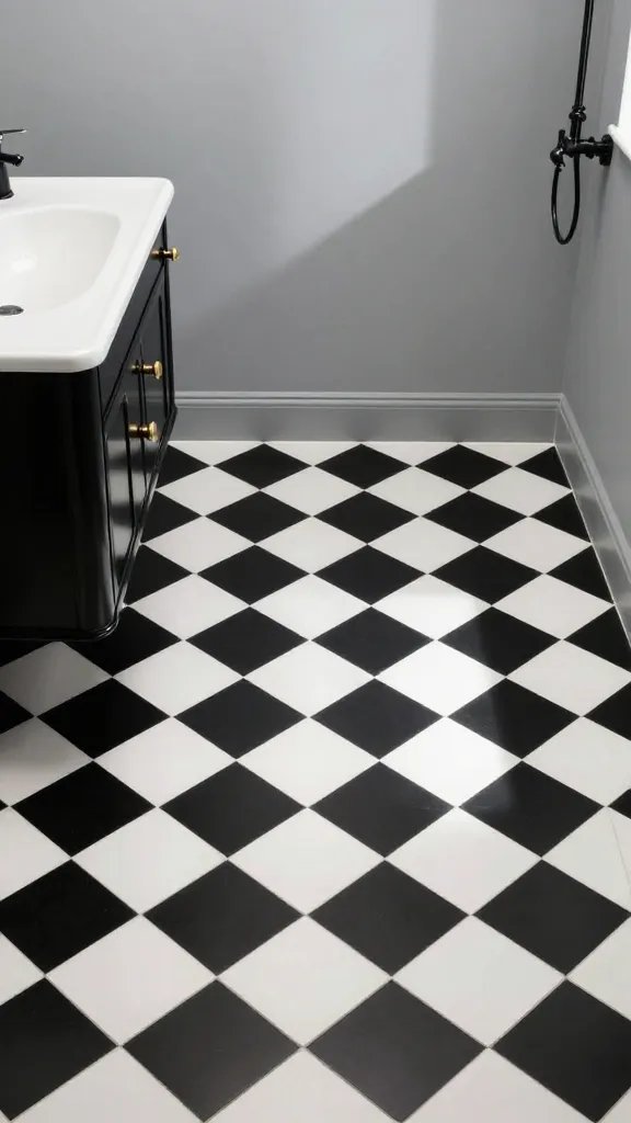 11 Black and White Bathroom Tile Ideas for Chic Drains 3 Item 2
