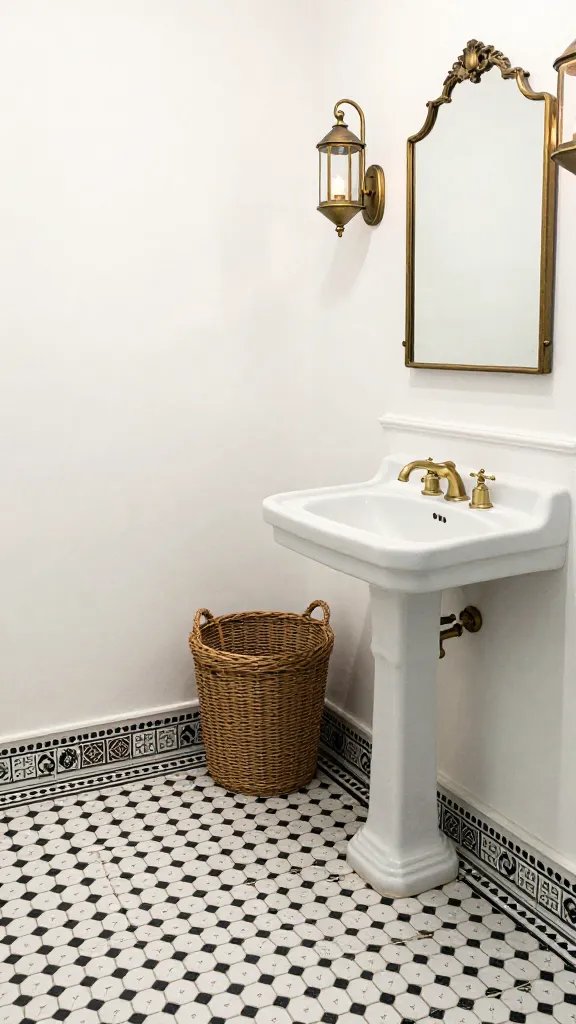 11 Black and White Bathroom Tile Ideas for Chic Drains 9 Item 8