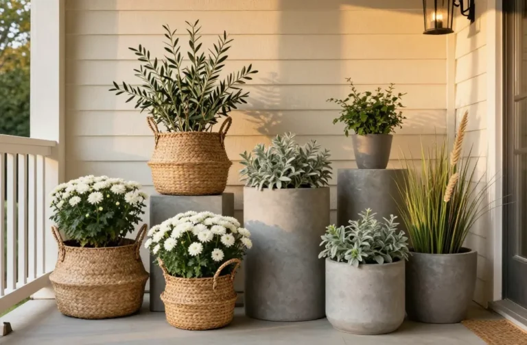 17 Fall Planters for the Front Porch: Cozy Curb Appeal Ideas