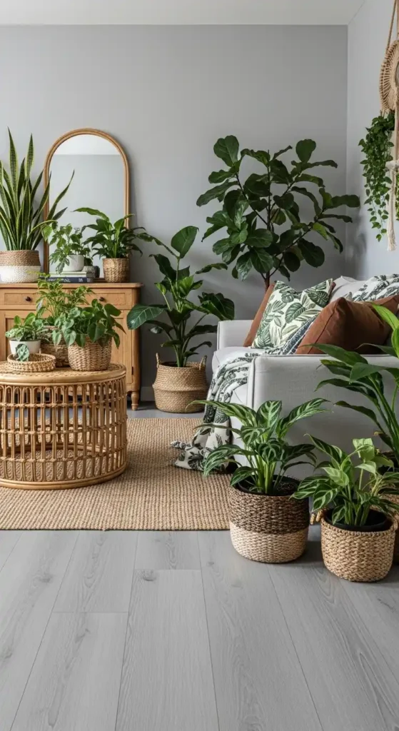 Global Botanist: Grey Floors, Greenery Galore, and Textured Layers