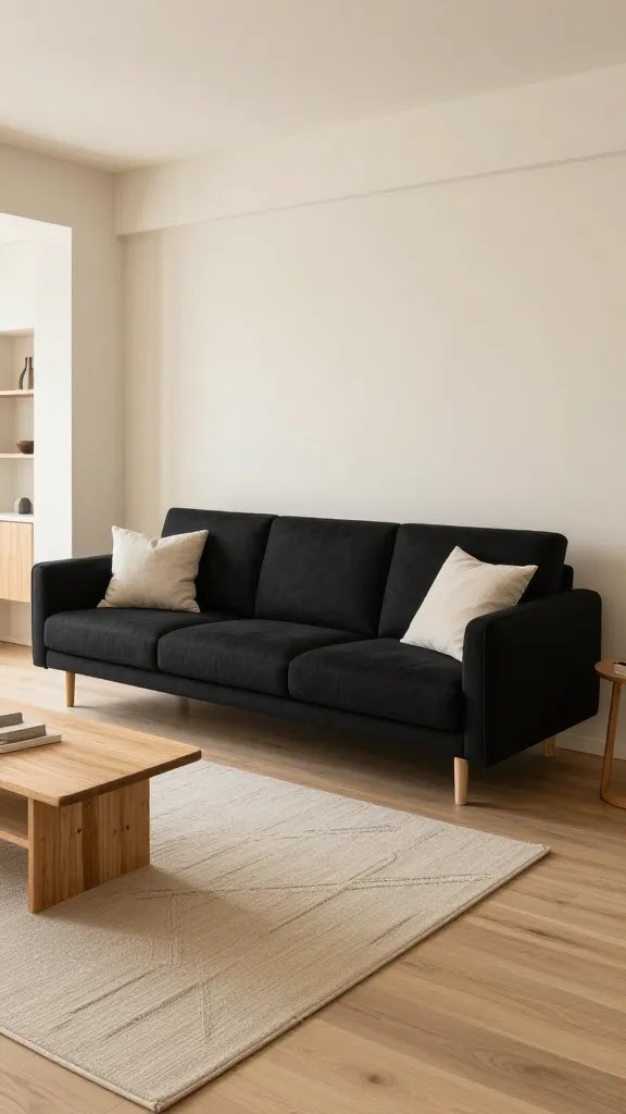 10 Black and Beige Living Room Black Sofa: Chic Contrasts 11 Item 10
