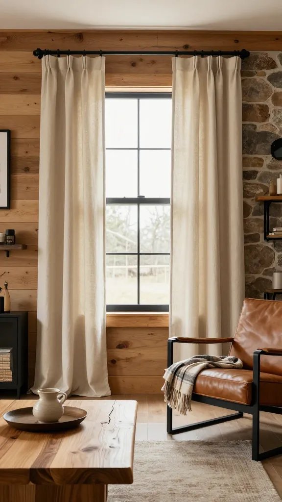 9 Black and Beige Living Room Curtains: Chic Dual-Neutral Ideas 8 Item 7