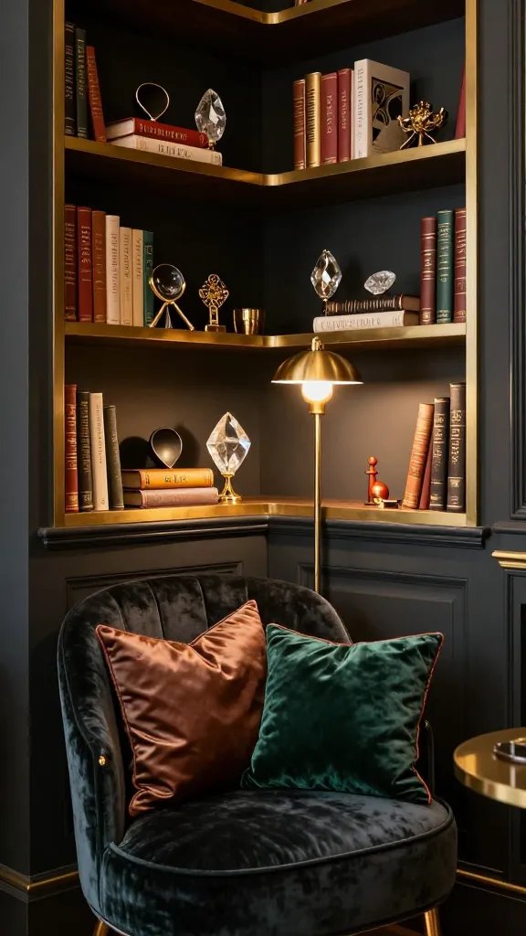 13 Corner Bookshelf Decorating Ideas: Chic Nook Makeovers 5 Item 4