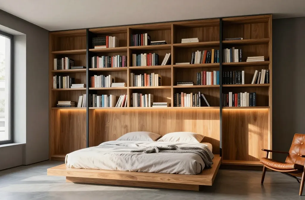 8 Small Space Bookshelf Bedrooms: Chic Mini Retreats