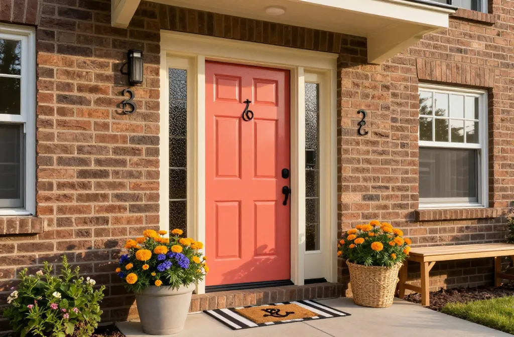 7 Front Door Colors with Brown House: Bold & Welcoming Picks