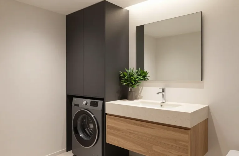 8 Small Bathroom Ideas with Wash Machine: Tiny Luxe in One Space Unveiled 2 8 Small Bathroom Ideas with Wash Machine: Tiny Luxe in One Space Unveiled