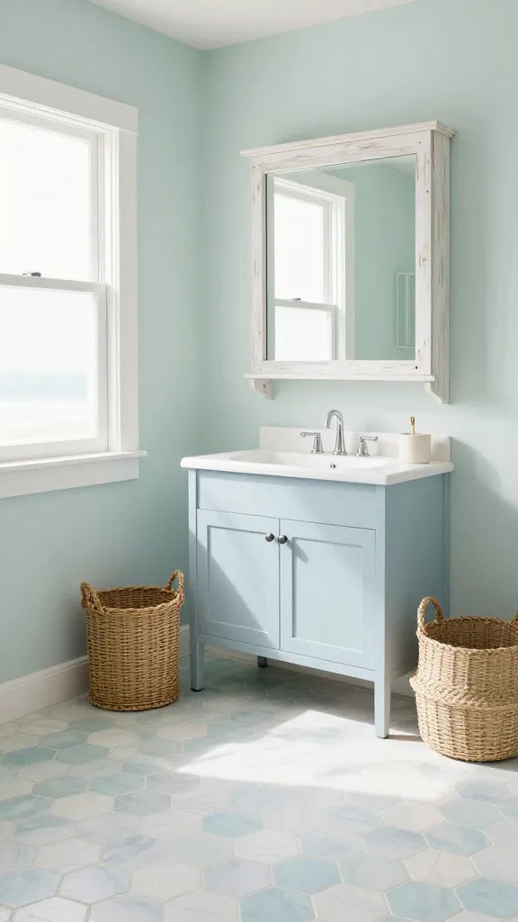 13 Small Bathroom with Hexagon Tile Floor: Chic Small-Space Hacks 9 Item 8