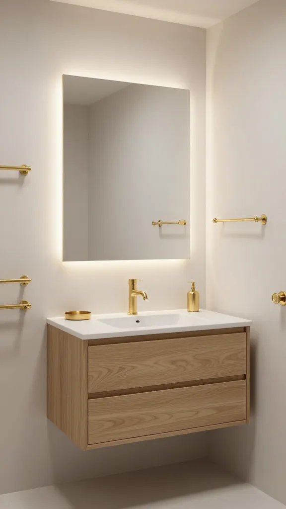 7 Small Bathroom with Gold Accents: Tiny Luxe Ideas 2 Item 1