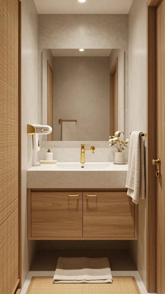 7 Small Bathroom with Gold Accents: Tiny Luxe Ideas 7 Item 6