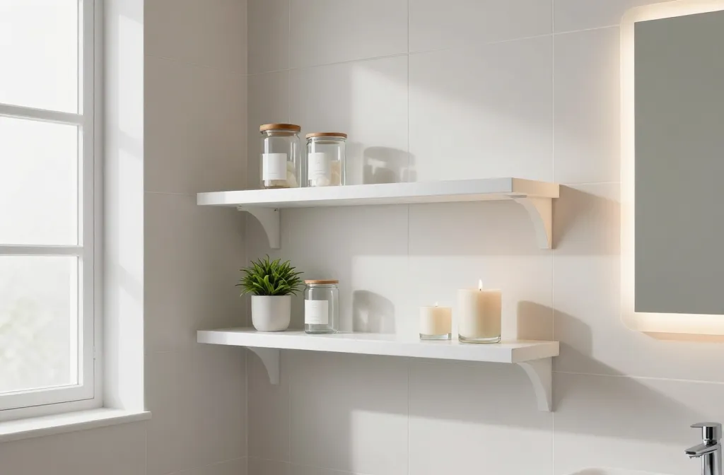 13 Small Bathroom Floating Shelves That Wow