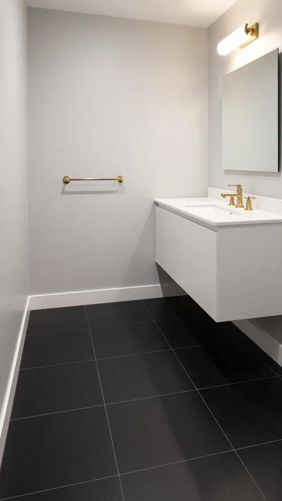 7 Small Bathroom Flooring: Tiny Space, Big Style Ideas 8 Item 7
