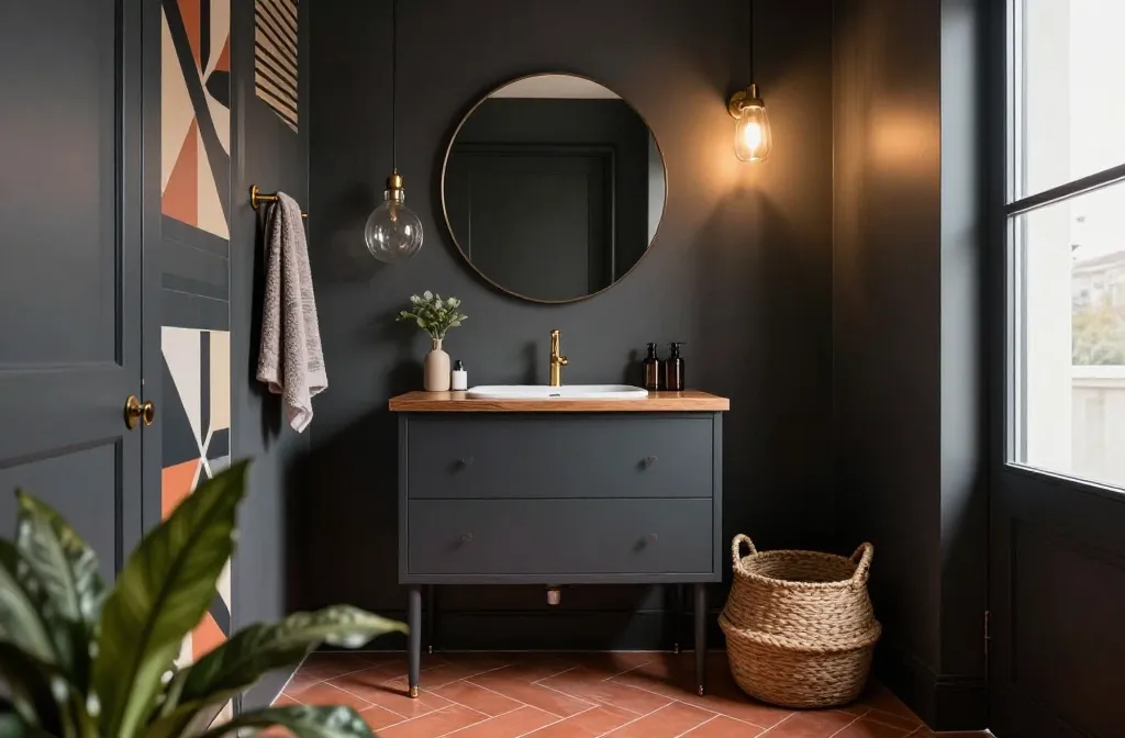 7 Small Bathroom Eclectic: Tiny Glam, Big Impact