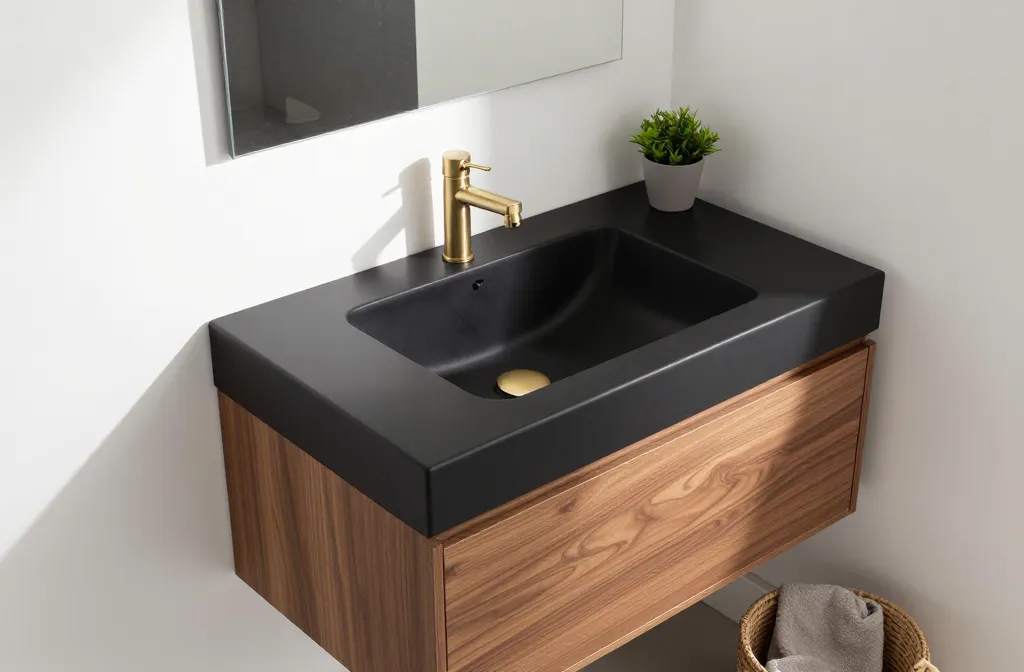 7 Small Bathroom Black Vanity: Luxe Tiny Spaces