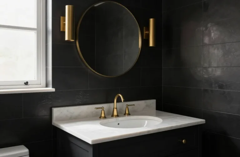 13 Black Small Bathroom Ideas to Wow Guests