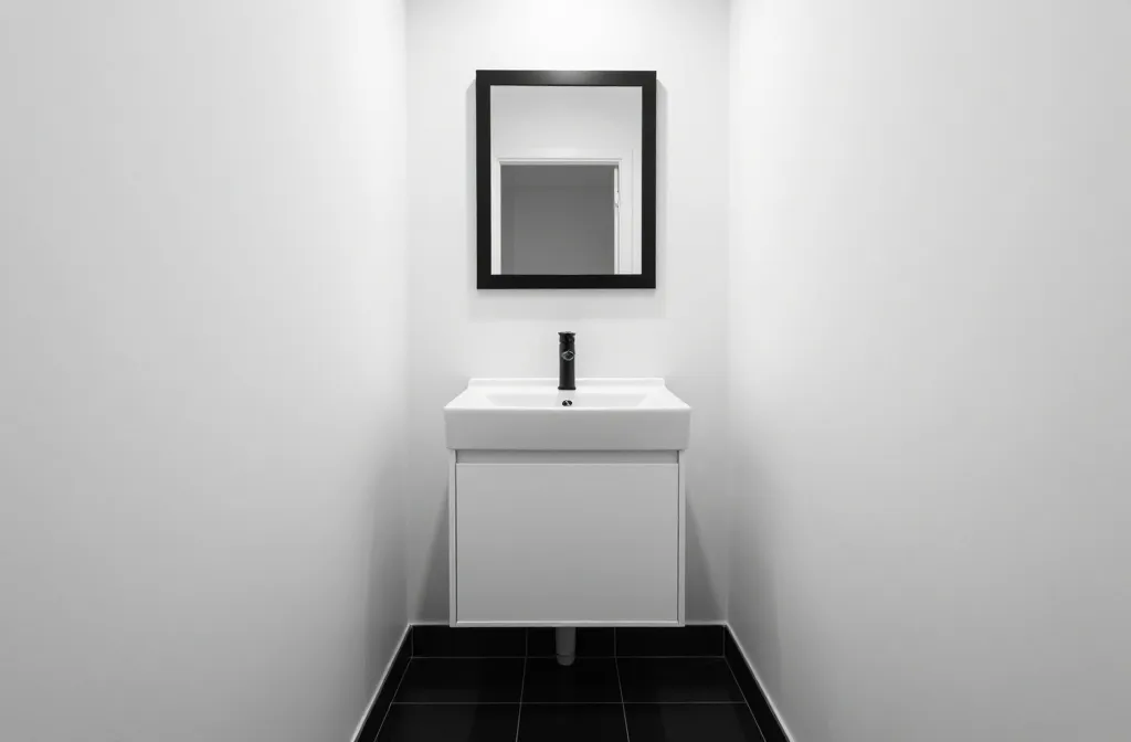 9 Black and White Small Bathroom: Chic Compact Upgrades 1 9 Black and White Small Bathroom: Chic Compact Upgrades