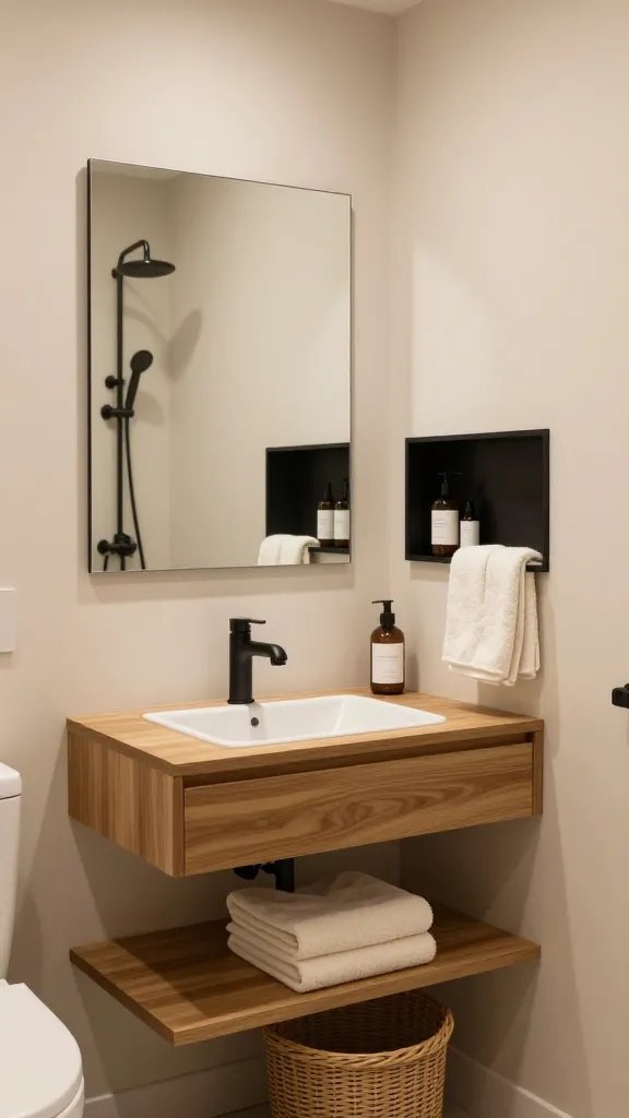 9 Black and White Small Bathroom: Chic Compact Upgrades 4 Item 3