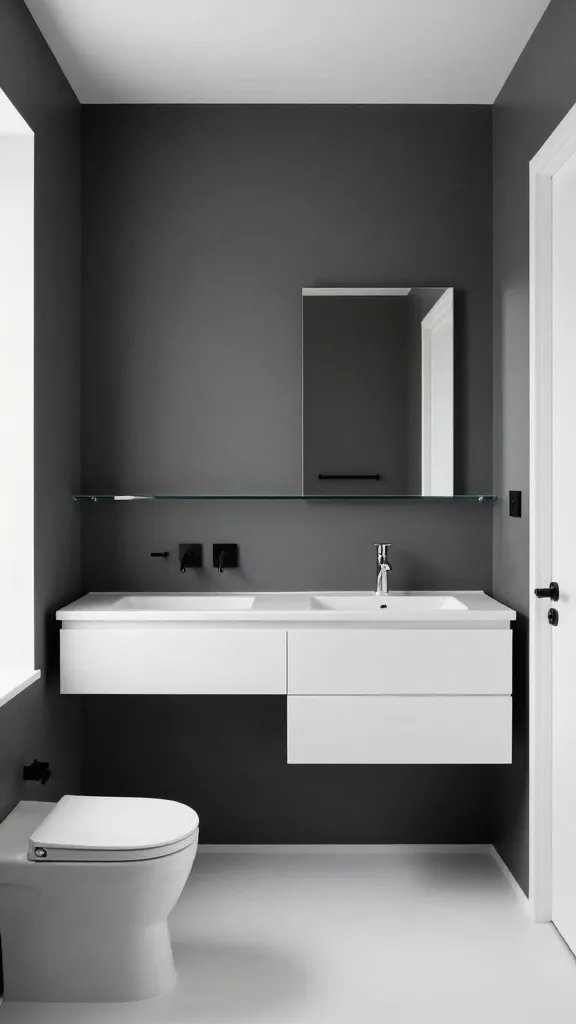 9 Black and White Small Bathroom: Chic Compact Upgrades 6 Item 5