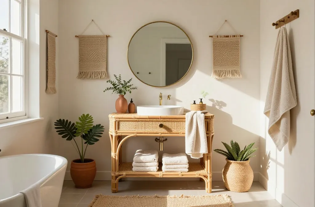 8 Boho Small Bathroom: Bright, Cozy, Big Vibes 1 8 Boho Small Bathroom: Bright, Cozy, Big Vibes
