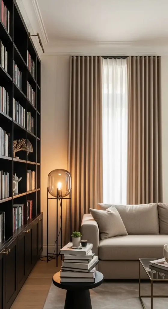 9 Black and Beige Living Room Curtains: Chic Dual-Neutral Ideas 9 image 13